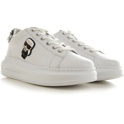 Karl Lagerfeld Sneakers for Women On Sale White Leather 2021