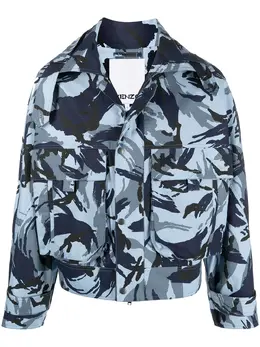 Kenzo: Голубая куртка  Tropic Camo