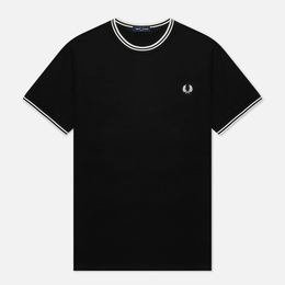 Fred Perry: Чёрная футболка  Twin Tipped