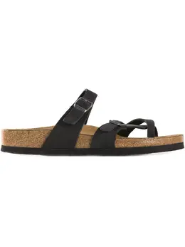 Birkenstock: Чёрные сандалии 