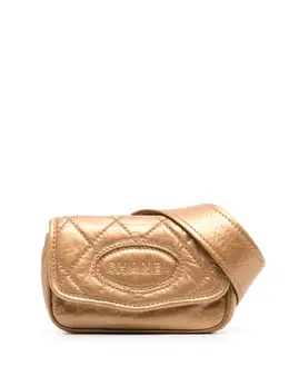 Chanel Pre-Owned: Серебристая сумка 