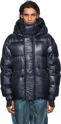 Moncler Grenoble: Тёмное пальто 