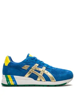 ASICS: Голубые кроссовки 