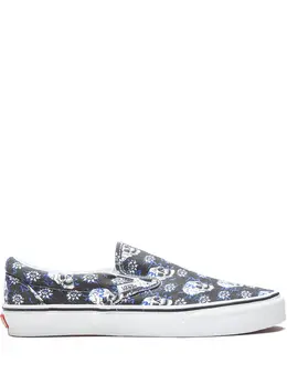 Vans: Чёрные кроссовки Classic Slip On