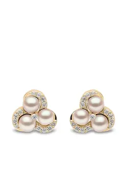 Yoko London: Серьги  Sleek Akoya