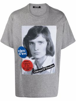 Raf Simons: Футболка с принтом 