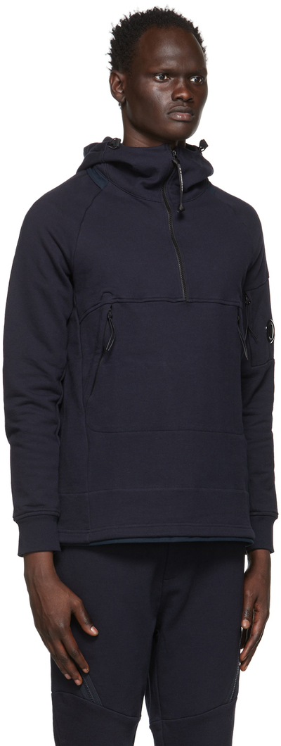 Cp company hoodie navy online