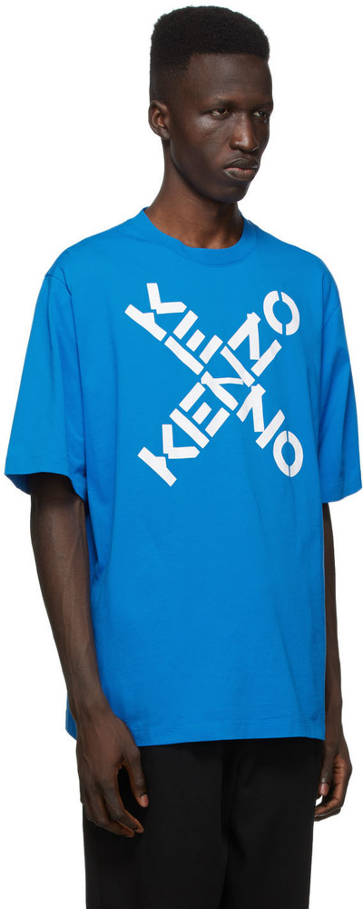 Kenzo Blue Sport Logo T Shirt FA65TS5024SJ lpn7465038 LePodium