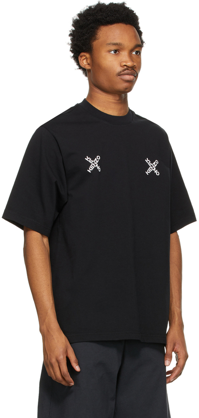 Kenzo Black Sport Triple X T Shirt FA65TS0504SK lpn7906301 LePodium