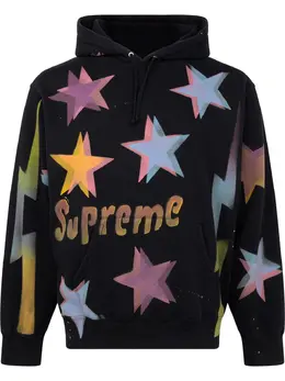 Supreme: Чёрная толстовка Stars