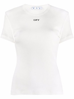Off-White: Футболка с принтом 