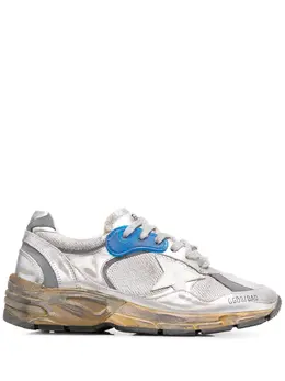 Golden Goose: Серебристые кроссовки  Running