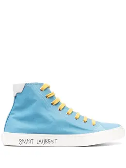 Saint Laurent: Голубые кроссовки  Malibu