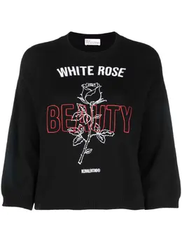 RED Valentino: Белый свитер 