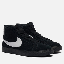 Nike: Чёрные кроссовки SB Zoom Blazer Mid