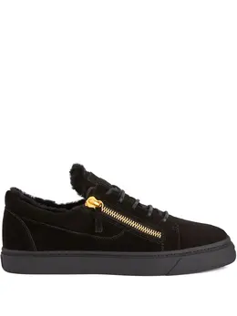 Giuseppe Zanotti: Чёрные кроссовки  Frankie