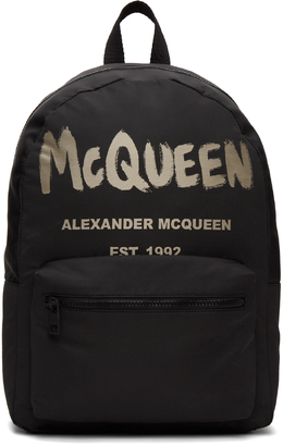 Alexander McQueen: Чёрный рюкзак Metropolitan