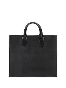 Dolce & Gabbana: Чёрная сумка-шоппер  Edge