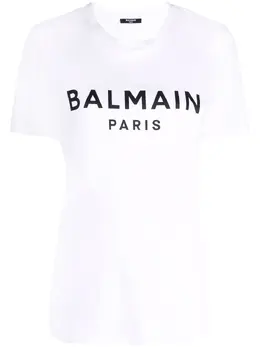 Balmain: Футболка с принтом