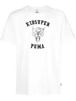 PUMA: Футболка Kidsuper с принтом