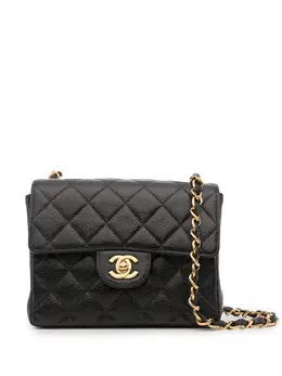 Chanel Pre-Owned: Чёрная сумка через плечо