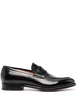 Santoni: Чёрные туфли 