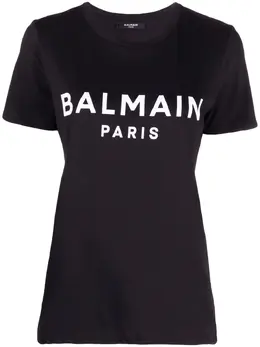 Balmain: Футболка с принтом