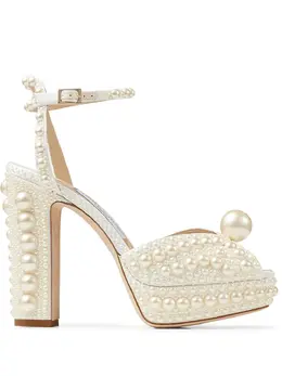 Jimmy Choo: Белые сандалии  Sacaria