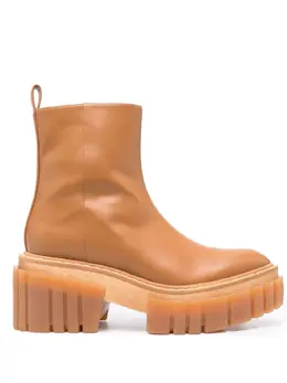 Stella McCartney: Коричневые ботинки  Emilie