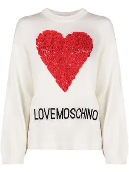 Love Moschino: Белый свитер