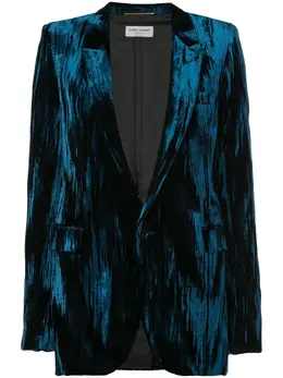 Saint Laurent: Бархатный жакет 