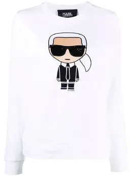 Karl Lagerfeld: Свитшот Ikonik Karl с принтом