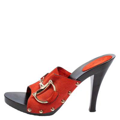 Gucci peep toe sales mule