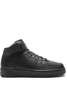 Nike: Чёрные кроссовки  Air Force 1
