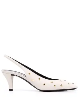 Saint Laurent: Белые туфли  Carole