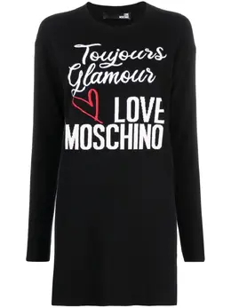 Love Moschino: Чёрный свитер