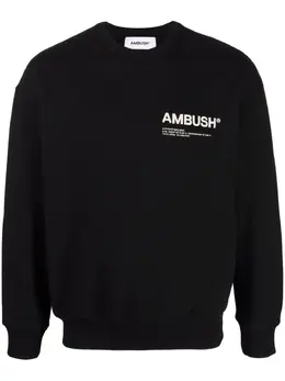 AMBUSH: Свитшот  Workshop с принтом