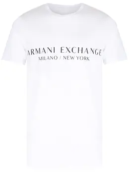 Armani Exchange: Футболка с принтом 