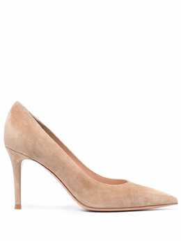 Gianvito Rossi: Бежевые туфли  Ricca