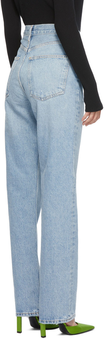 AGOLDE Blue Lana Mid Rise Vintage Straight Jeans A140B 1141