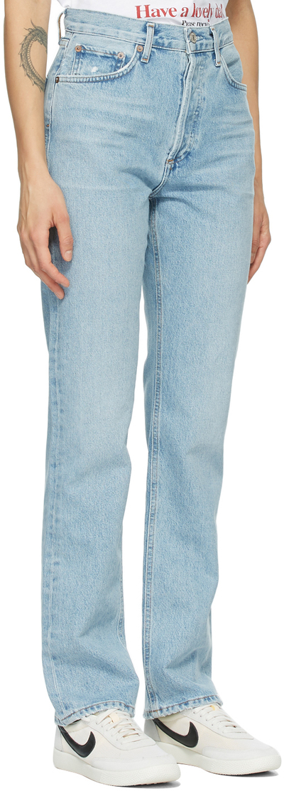 AGOLDE Blue Lana Low Rise Vintage Straight Jeans A140B 1141