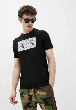 Armani Exchange: Чёрная футболка