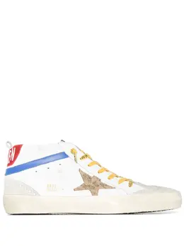 Golden Goose: Многоцветные кроссовки  Mid Star