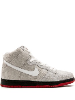 Nike: Белые кроссовки  SB Dunk High TRD