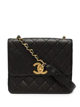 Chanel Pre-Owned: Чёрная сумка через плечо