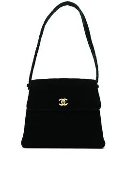 Chanel Pre-Owned: Зелёная сумка 