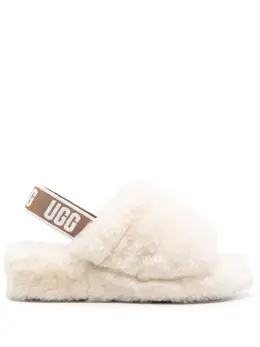 UGG: Белые сандалии Fluff Yeah