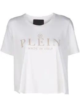 Philipp Plein: Белая футболка  Iconic Plein