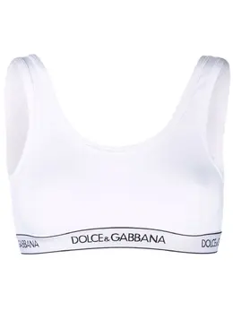 Dolce & Gabbana: Белый бюстгальтер 