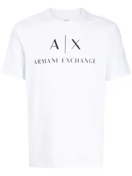 Armani Exchange: Футболка с принтом 